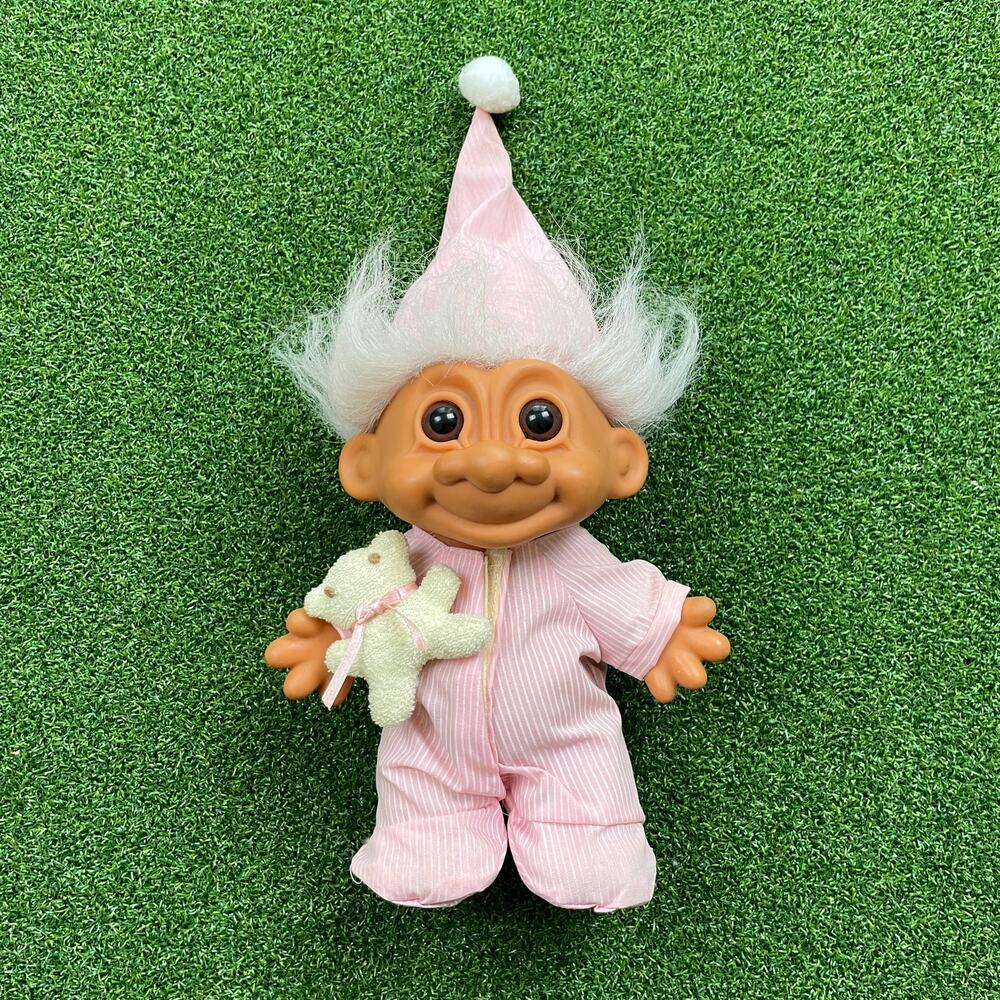 Russ Berrie Nighty-Night Sleepytime Baby Troll Doll